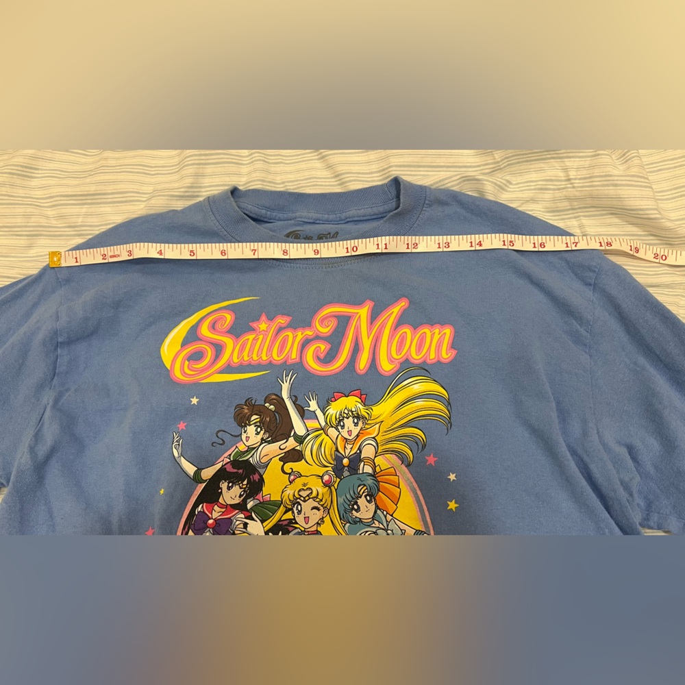Vintage top - blue long sleeve crop shirt - Sailor moon - Picture 2 of 13